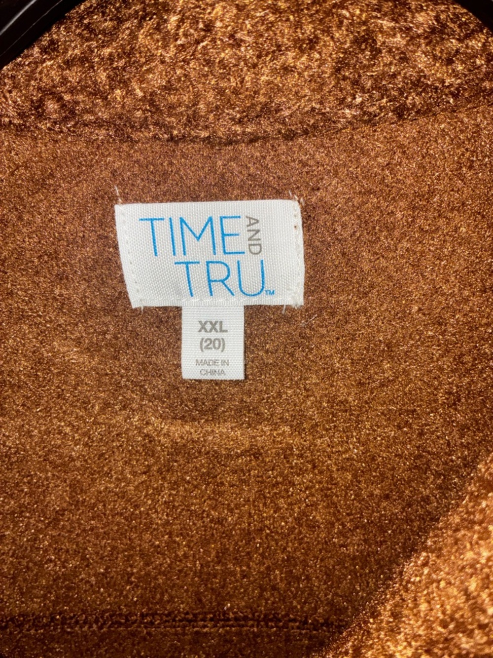 Time and Tru Brown Pea Coat Jacket - Picture 3 of 5